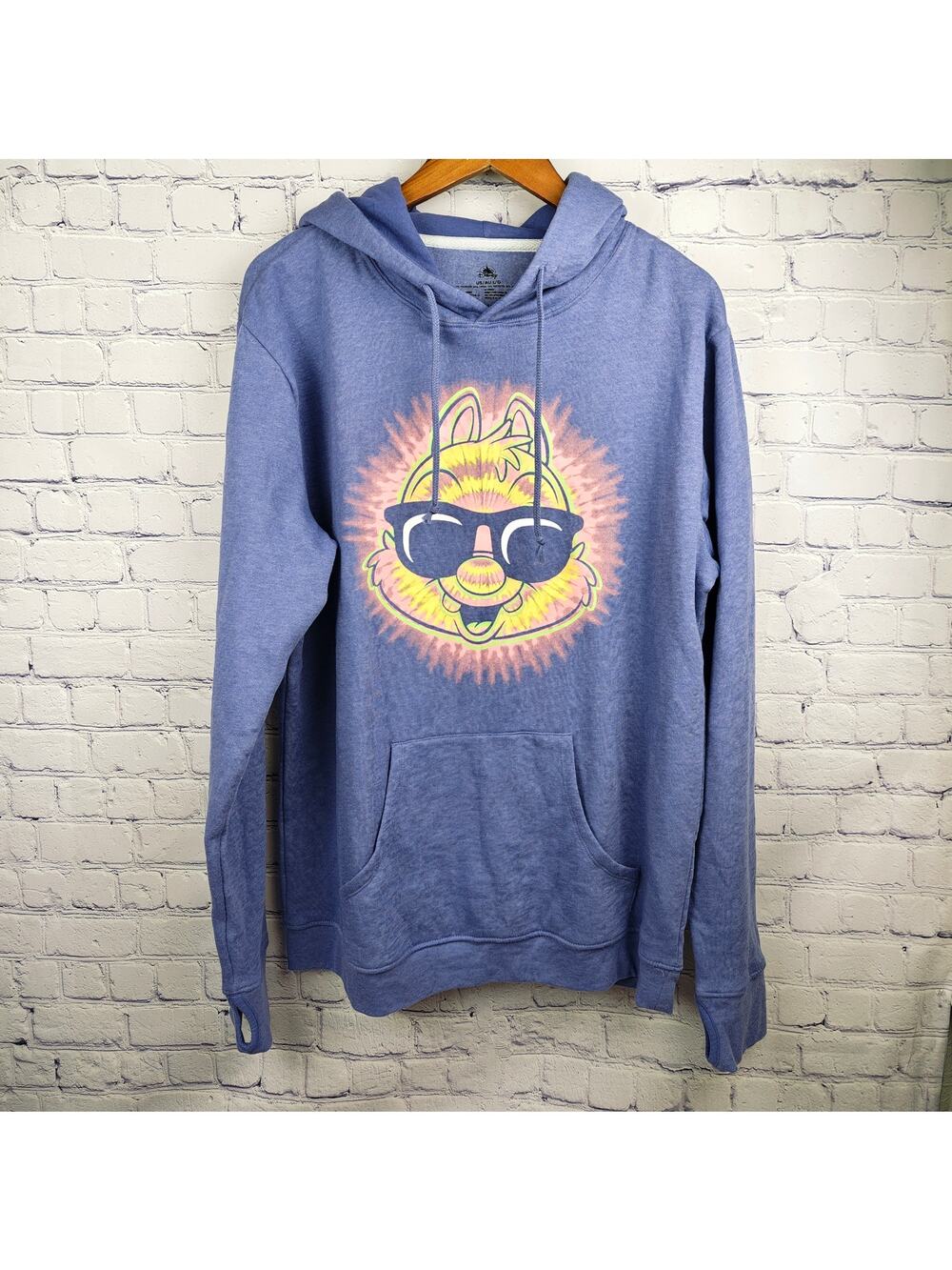 Disney Parks Chip N Dale Summer Tie Dye Sweatshirt Purple Large